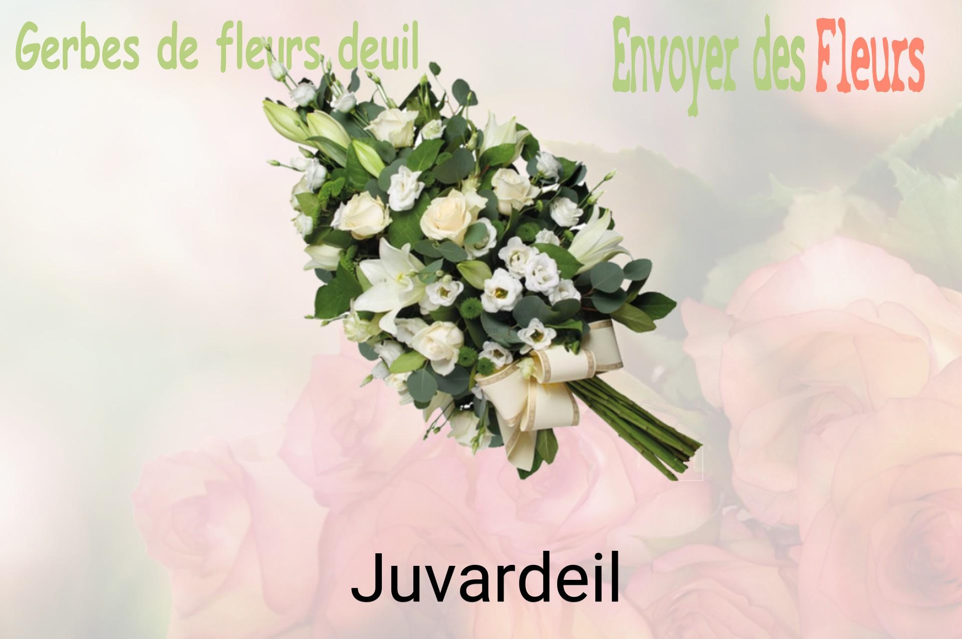 Gerbe de fleurs de deuil livrée à Juvardeil
